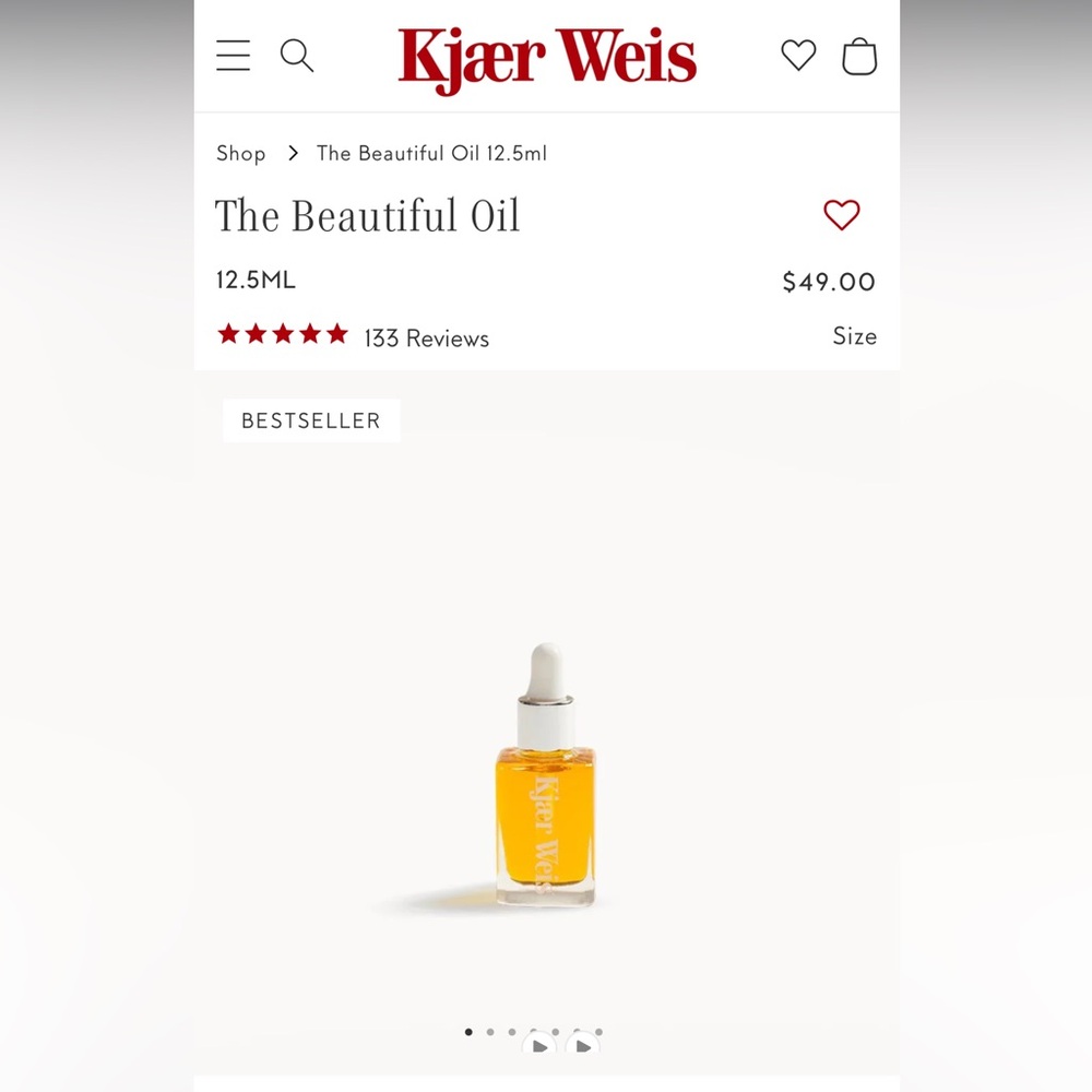 Kjaer Weis beautiful oil 12.5 oz
